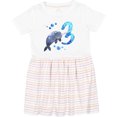 thumbnail image 3 of Inktastic Cute Narwhal 3rd Birthday Girls Toddler Dress, 3 of 5