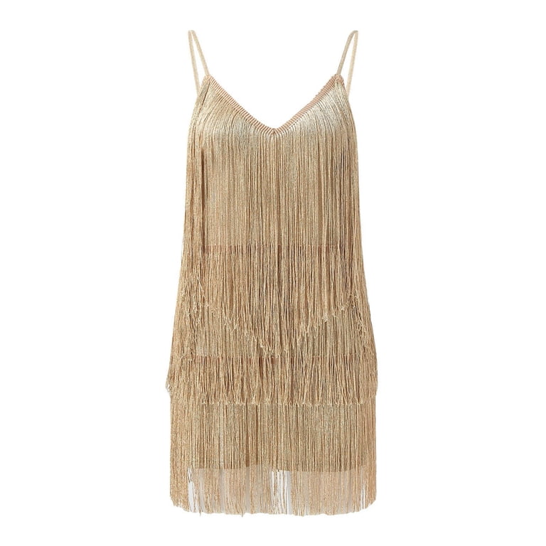 YMNXA Women's Dress Sleeveless Backless V Neck Solid Color Fringed Casual Elegant Midi Dresses Fot Party Gold Xl - Walmart.com YMNXA Women's Dress Sleeveless Backless V Neck Solid Color Fringed Casual Elegant Midi Dresses Fot Party Gold Xl - Walmart.com