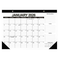 12x17'' Desk Calendar 2026 with Julian Date, 12 Months Wall Calendar Desk Calendar from January 2026 to December 2026, 2026 Calendar Monthly Planner Organizers Thick Paper Wall Calendar 2026