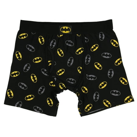 Gusset Flap Over Brief - DC Comics Men's Batman Symbol All Over Print Boxer Briefs