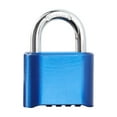 thumbnail image 1 of Coded Lock Replacement Waterproof Anti-rust Password Portable Household Door Cabinet Gate Warehouse Padlock Locking Tool Short Blue, 1 of 9