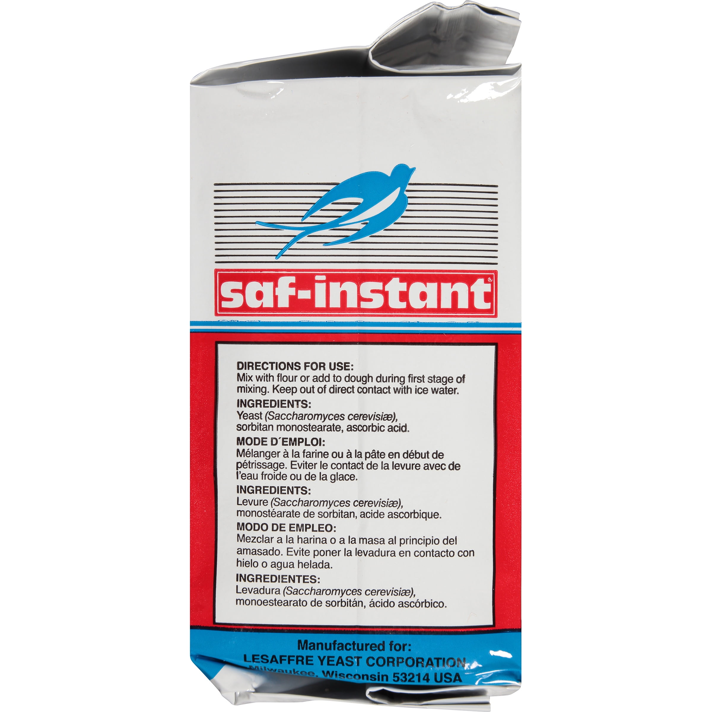 SAF Instant Yeast - Red 16oz Vacuum Pk Bag