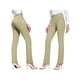 thumbnail image 4 of Sunloudy Pantalones de mujer, pantalones acampanados elásticos de cintura alta de color sólido con bolsillos para citas de fiesta Sunloudy  S, M, L, XL, XXL, 4 of 7