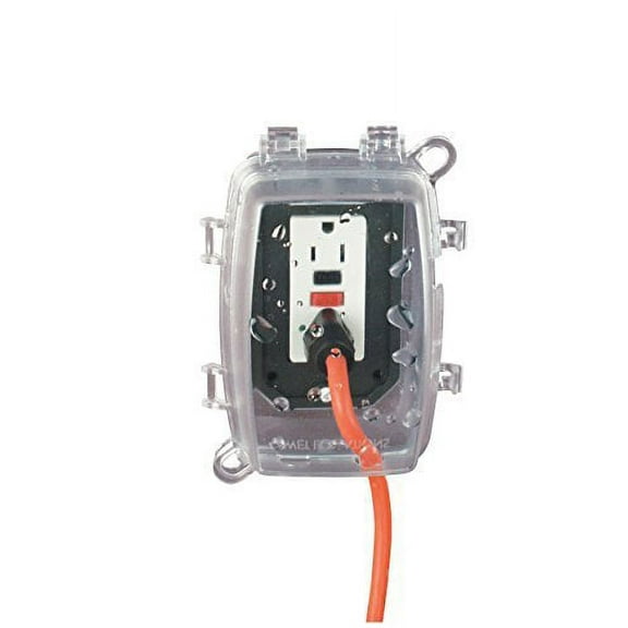 Weatherproof Cover, Single Gang Box Type, 1 Gang, Polycarbonate