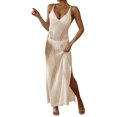 thumbnail image 2 of Conairie Swim Suit Coverup For Womens Sleeveless Loose Hollow Knit Bathing Suits Cover Ups Summer Bikini Vacation Long Dress Outfits Beige One Size, 2 of 5