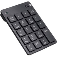SOLIDTEK KP758RF 2.4GHz Wireless Numeric Pad, Black