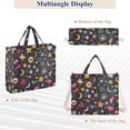 thumbnail image 6 of FORMRS Womens Corduroy Tote Bag Crossbody Shoulder Handbag with Pocket, Small Space Pattern, 6 of 7