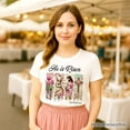 thumbnail image 6 of He Is Risen Easter Jesus T-Shirt, Matthew 28:6 Christian Tee for Believers, 6 of 8