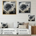 thumbnail image 4 of Designart "Monochrome Geode Tranquility II" Spiritual Stone Canvas Wall Art, 4 of 7
