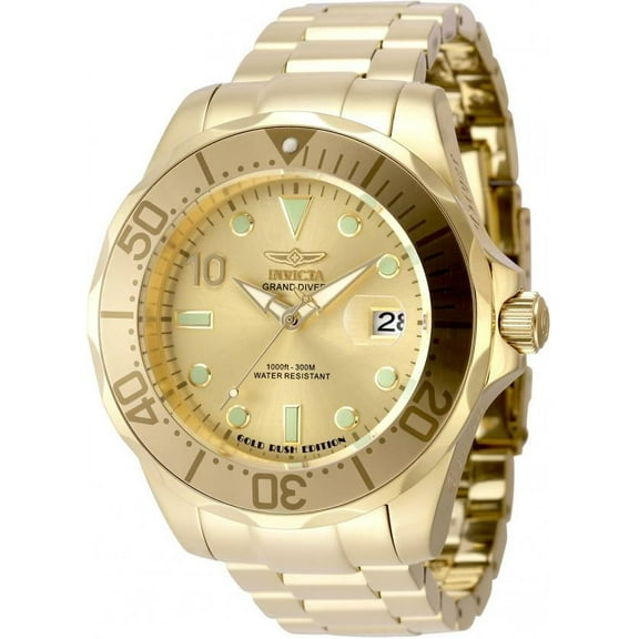 INVICTA Pro Diver Men 47mm Stainless Steel Gold dial NH35A Automatic 48705
