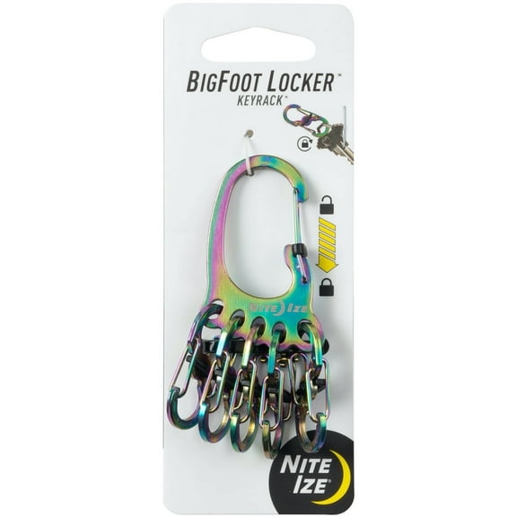 Nite Ize BigFoot Locker Stainless Steel KeyRack - Spectrum