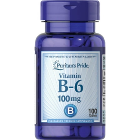 Puritan's Pride Vitamin B-6 (Pyridoxine Hydrochloride) 100 mg