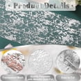 thumbnail image 4 of Tunhigl Table Runner - Sequin Glitter Foil Metallic Thin Mesh Runner Roll 30 ft - Gauze Table Runner with Floral Bouquet Strap for Wedding, Holiday, Christmas, Party, Banquet, Home Decor Silver, 4 of 7