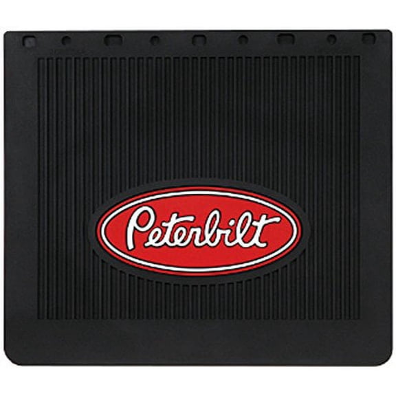 Peterbilt Trucks 16" x 14" OEM Ribbed Front Fender 1/4" Thick Black Mud Flaps-Pair
