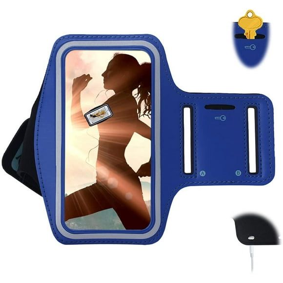 Galaxy S7 / S6 / S6 Edge / S5 / S8 /iPhone X Armband, Sports Running Jogging Gym Arm Band with Key Holder for Samsung A5 / J5 / ON5 / S8/iPhone X