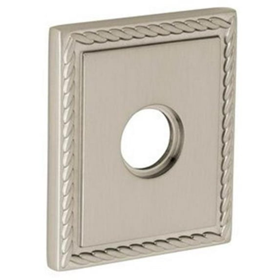 Baldwin R036402PS Square Rope Passage Rosettes, Distressed Oil Rubbed Bronze - 3.225 in.