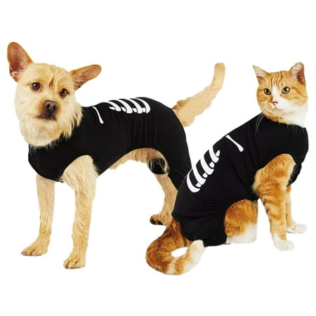 Hyde & EEK! Boutique Halloween Skeleton Matching Family Dog and Cat Pajama  XS