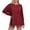 Wine, variant on Kaemgyyd Long Sleeve Workout Tops for Women Sun Protection Soft Workout Tops Lightweight Athletic Running Oversized T-Shirt