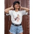 thumbnail image 2 of The Hoopoe Bird Watercolor T-Shirt Women -Image by Shutterstock, Female x-Large, 2 of 4