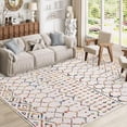 thumbnail image 2 of HOMERRY Geometric Washable Indoor Carpet Farmhouse Non-Slip Modern Rug for Living Room, 10' x 13' Rainbow, 2 of 5