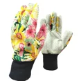 thumbnail image 4 of Gardening Gloves Canvas Grip Floral Dotted Palm One Size - 6 Pairs, 4 of 5