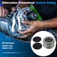 thumbnail image 2 of Unique Bargains 06B903119B Rodillo de embrague del alternador para VW CC 2.0T 2009-2017 para VW Jetta 2.0L 2009-2010 Rodillo de alternador de sobrealimentación Parte 1 Juego, 2 of 6