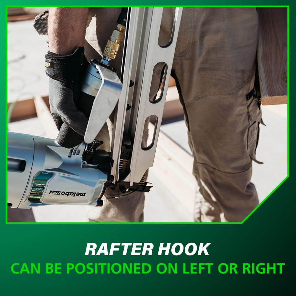 Metabo HPT NR83A5S1M Pneumatic Framing Nailer Nail Gun, 3 Piece