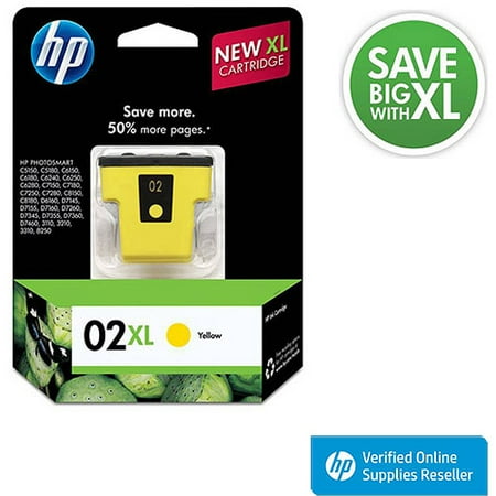 HP 02XL Yellow High Yield Original Ink Cartridge (C8732WN)