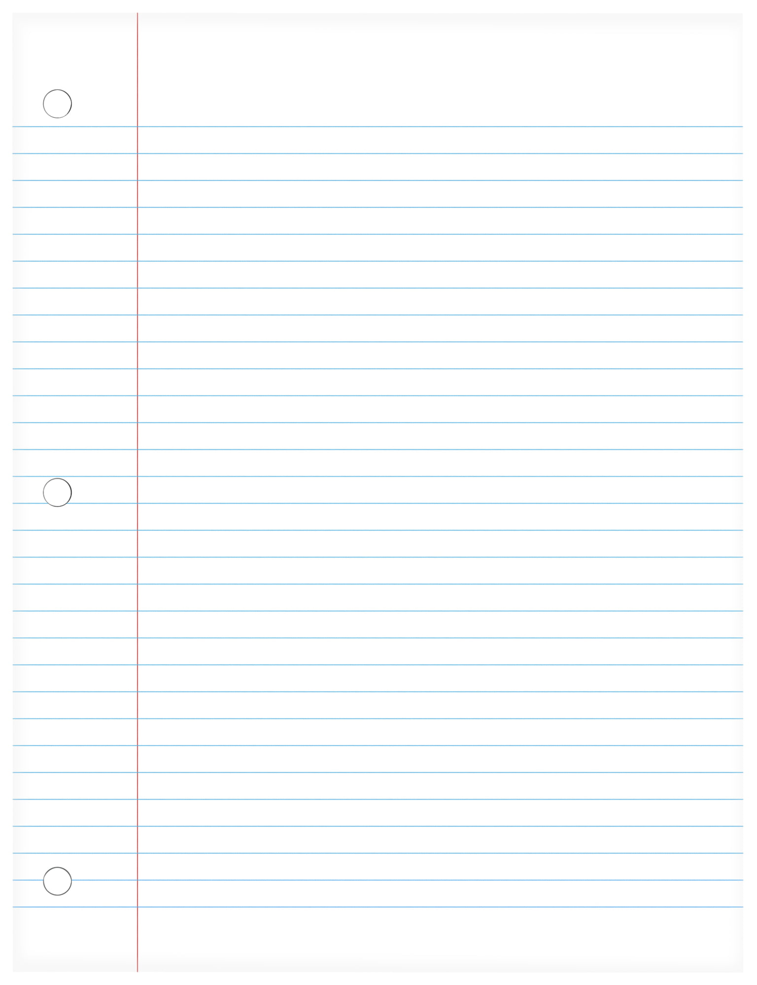 Green-Lined Writing Paper for Primary Students: 8.5 x 11 Inches, 0.4375  Inch Line Spacing, 3-Hole Punched