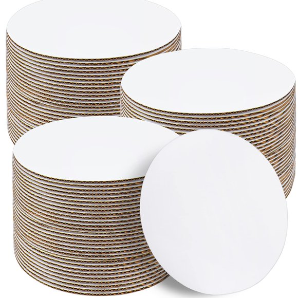 Tablas para tartas Sudaya, 10 pulgadas, redondas, de cartón blanco, 50 unidades