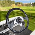 thumbnail image 3 of 10L0L Golf Cart Steering Wheel for Club Car DS Precedent, EZGO TXT RXV & Yamaha G-series Drive, 12.5 inch D-shaped Golf Cart Accessories, 3 of 6