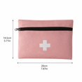 thumbnail image 4 of First Aid Kit, Pink Portable 4 Piece Set, Lightweight Empty Medical Storage Pouches with Carrying Handle for Travel Camping Outdoor Home Emergency Survival Use, 4 of 8