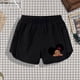 thumbnail image 2 of Odeerbi 3-9 Años Niñas Verano Algodón Dopaina Pantalones Cortos Impresión Linda Entrenamiento Deportivo Pantalones Cortos Cintura Elástica Pantalones Cortos Casuales, 2 of 6