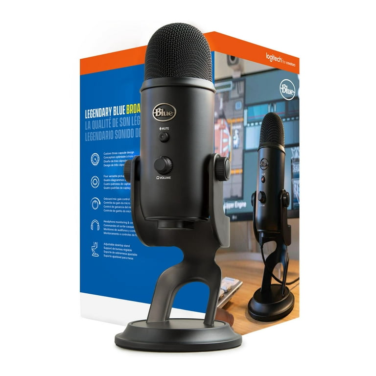 Blue Yeti Blackout USB Gaming Microphone + $50 Ubisoft® Discount Bundle 