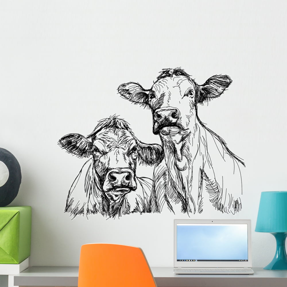 Augper Clearance Funny Cow Wall Decor Room Decor Cute Cow Prints