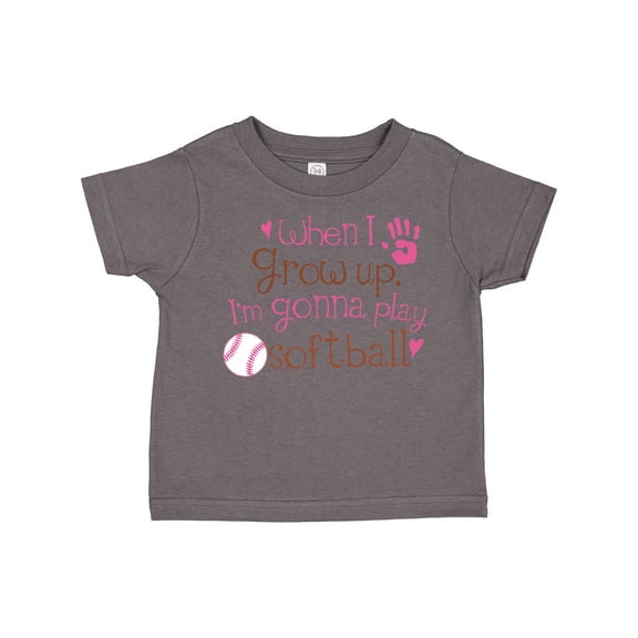 Inktastic Future Softball Player Girls Girls Toddler T-Shirt