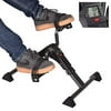 AHMED Folding Under Desk Bike Pedal Exerciser for Arm/Leg Medical Fitness Exercise Bike Mini Portable Home Workout (Black)