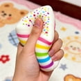thumbnail image 4 of 5" Viral Rainbow Layer Cake Squishy Tools - Giant Dessert Squishy - Soft Sensory Stress Relief Tools for Teens & Adults - Fun Novelty Gift for Holiday Festivals, 4 of 6