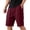 Wine, variant on Men's Bermuda Shorts Workout Shorts Fitness Running Outdoor Casual Athletic Jogging Knee Length Pants with Pockets