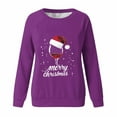thumbnail image 4 of Xdegoge Christmas Womens Sweatshirt Holiday Vintage Hoodie Winter Trendy Long Sleeve Top with Pocket Casual Xmas Print Vacation Shirt Funny Loose Shirts 2025, 4 of 4