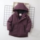 thumbnail image 5 of Parkas de manga larga, chaqueta con capucha y bolsillos para niños de tallas medianas y grandes, chaqueta tipo cárdigan., 5 of 9