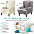 thumbnail image 6 of SHANNA Wingback Chair Slipcover Sofa Furniture Protector 2-Piece Armchair Covers with Seperate Seat Cushion Cover, 6 of 9