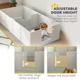 thumbnail image 3 of PawHut Whelping Box for Dogs and Puppies w/ Waterproof Pee Pad for M Dogs, 3 of 9