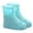 Mint Green, variant on Dot Printed Water Proof Shoes Boot Cover for Rainy Days Material with Zipper and Elastic Band Anti