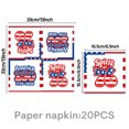 thumbnail image 3 of Luckky Disposable Paper Tray Set,Independence Day Party Decor Supplies,Red White Blue Patriotic Paper Plates Trays for 4th of July Celebration,Home & Outdoor Party Use, 3 of 7
