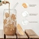 thumbnail image 3 of Vaso para beber SANDJEST Gingerbread, vaso de vidrio de 470 ml, 3 of 7