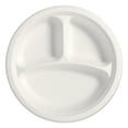 thumbnail image 1 of Go4Green Compostable 10-Inch 3-Compartment Plates, 20 Pieces, 1 of 3