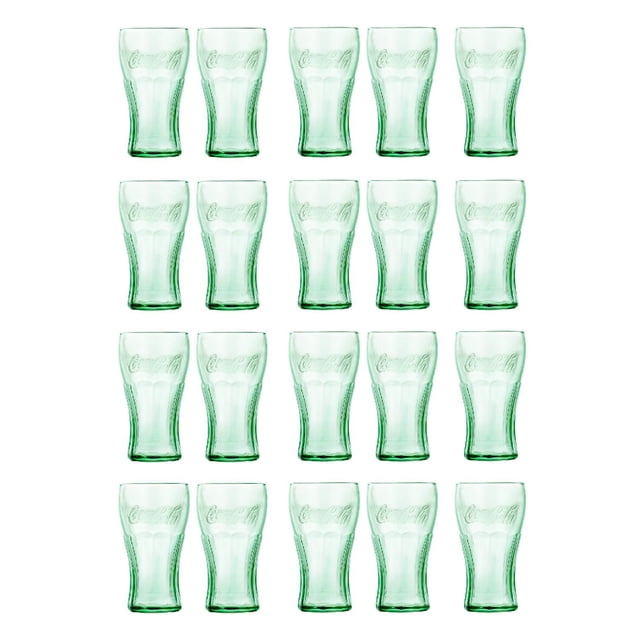 Juego de 20 Vasos de Vidrio Coca Cola Vintage 495 Ml Libbey