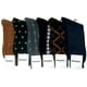 thumbnail image 2 of 6 pares de calcetines de vestir para hombre con estampado multicolor, informales, para el trabajo, talla 10-13, ¡de moda!, 2 of 6