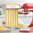 thumbnail image 3 of Pasta Attachment for KitchenAid Mixer, Includes Pasta Sheet Roller, Spaghetti Fettuccine Cutter, 3Pcs for Pasta Attachment by HOZODO, 3 of 7